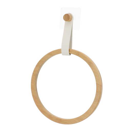 Tendance držač peškira samolepljivi okrugli bambus bela