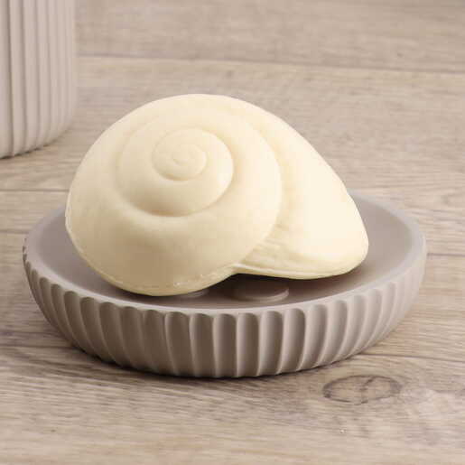 Tendance posuda za sapun 11x2,4 cm poliresin sivo smedja