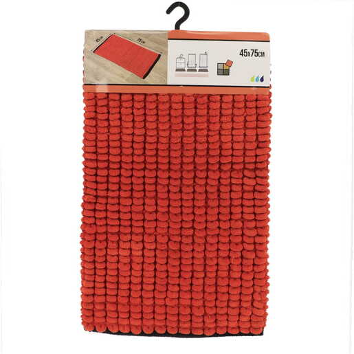Tendance tepih za kupatilo 45x75 cm  pamuk/poliester  narandzasta/crna