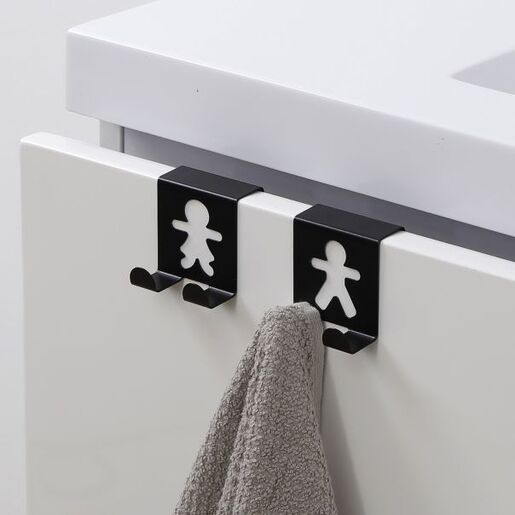 Tendance set 2 kukice za fioke 4,8x4,8 metal crna