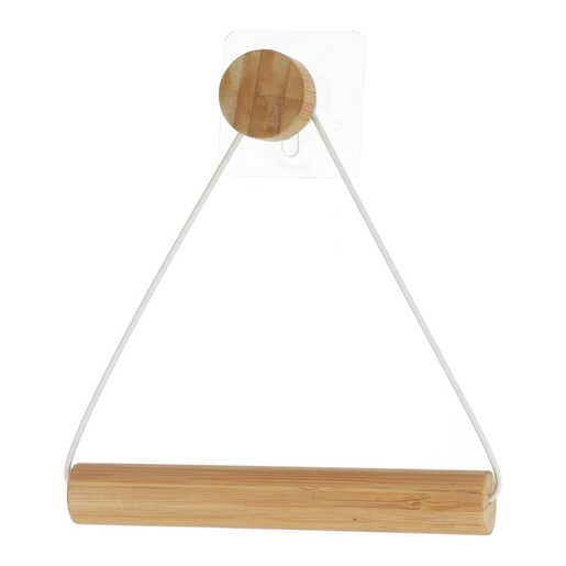 Tendance držač toalet papira samolepljivi 19x18.3x4 cm bambus/bela