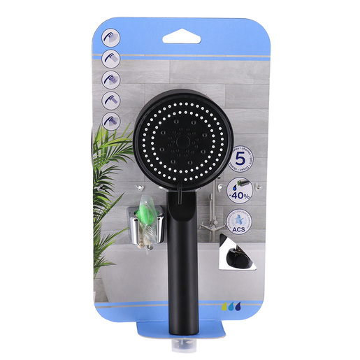 Tendance tuš set rucica 5 funkcija+ pvc crevo 150cm +držač crna