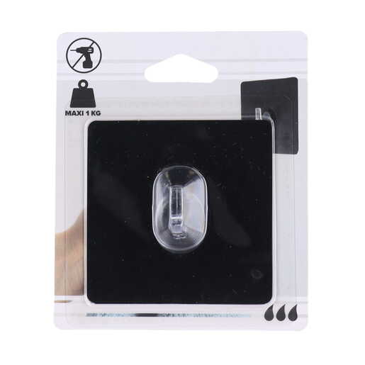 Tendance kukica samolepljiva 8 x 2 x 8 ps/pvc crna