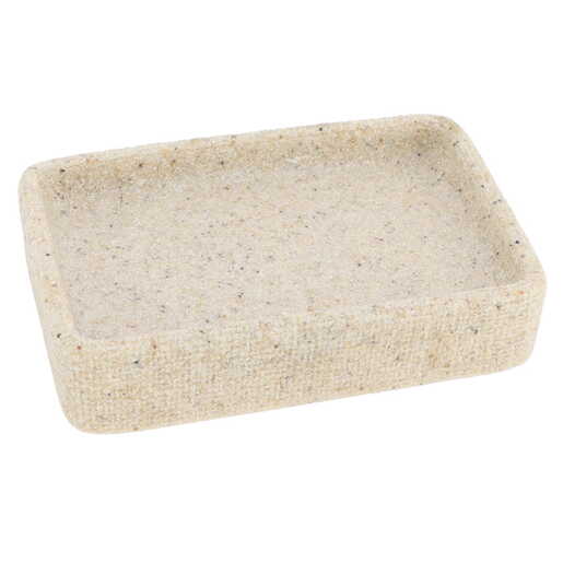 Tendance držač sapuna sand effect 3x12x8 cm poliresin bež