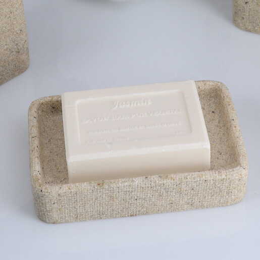 Tendance držač sapuna sand effect 3x12x8 cm poliresin bež