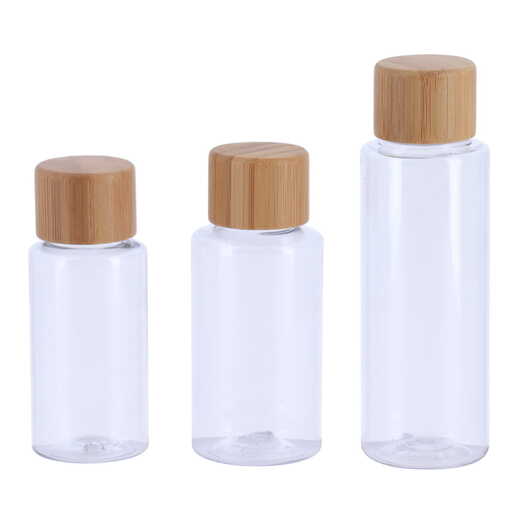 Tendance set 3 bočice za putovanje 50+80+100 ml plastika bambus