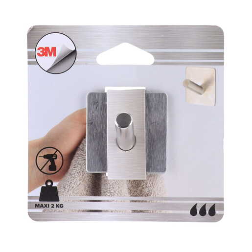 Tendance zidna četvrtasta kukica 3m 4,5 x 3 x 4,5 metal hrom