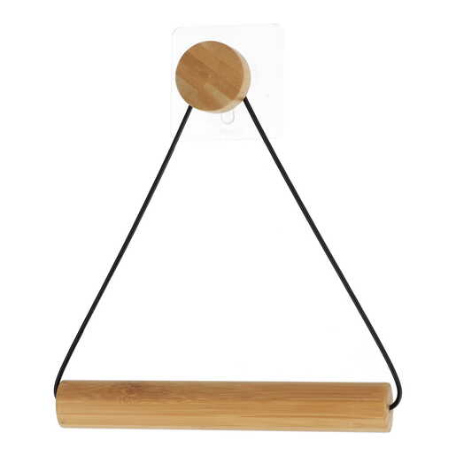 Tendance držač toalet papira samolepljivi 19x18.3x4 cm bambus/crna