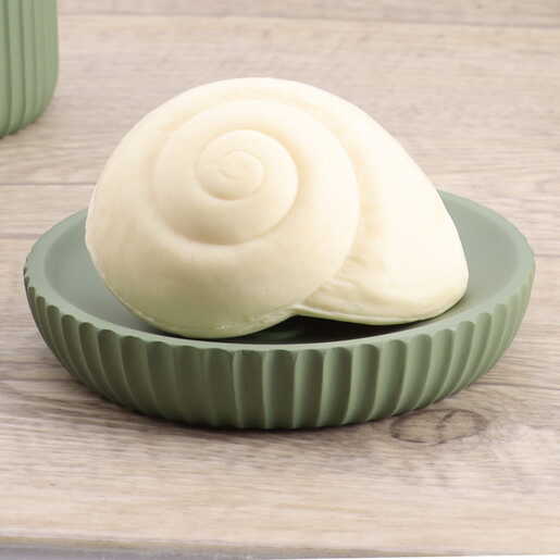 Tendance posuda za sapun pruge 2,4x11 cm poliresin zelena