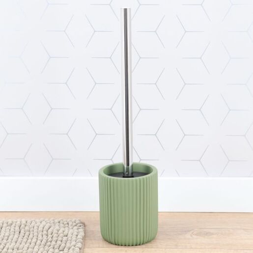 Tendance wc četka pruge 37x9 cm poliresin zelena