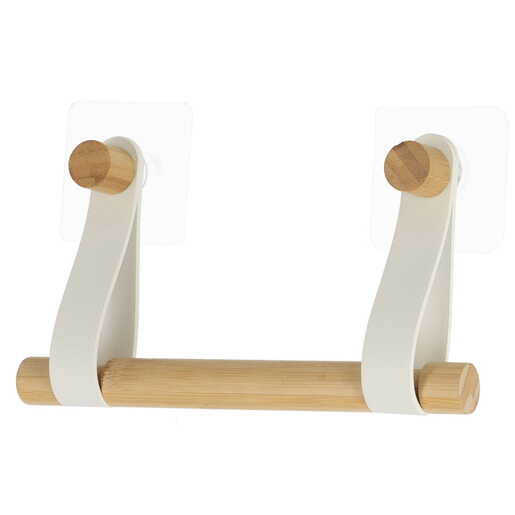 Tendance držač toalet papira samolepljivi bambus bela