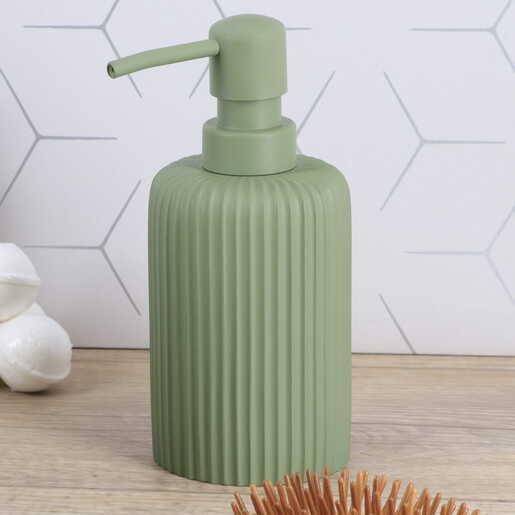 Tendance dozer za sapun pruge 17x7cm poliresin zelena