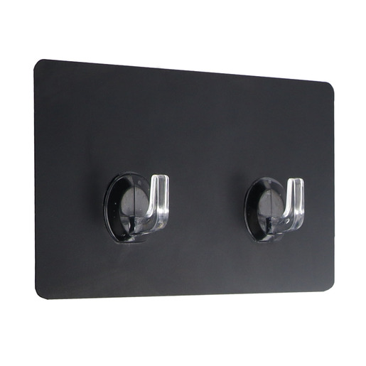 Tendance kukica dvostruka samolepljiva 8 x 2 x 14,5 ps/pvc crna