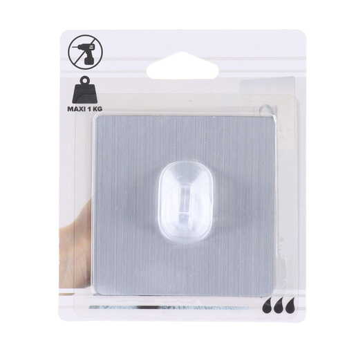 Tendance kukica samolepljiva 8 x 2 x 8 ps/pvc srebrna