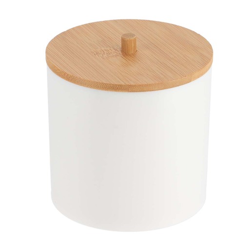 Tendance kutija za vatu  bath 7,5x10 cm bambus bela