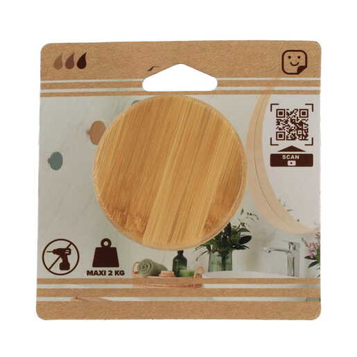 Tendance kukica samolepljiva 6,5cm bambus