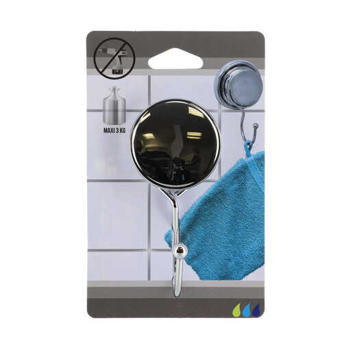 Tendance vešalica vakuum 5,8x5,8x11,5cm metal hrom