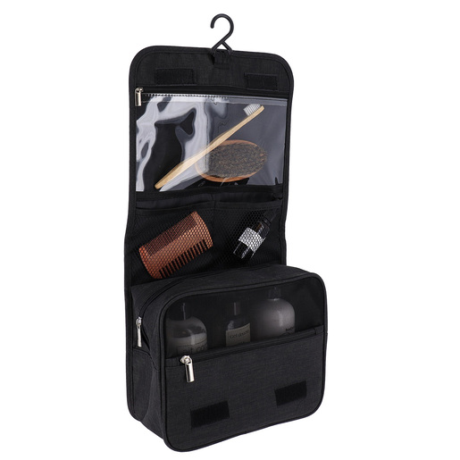 Tendance neseser za putovanje sa kukicom 25x25x9 poliester crna