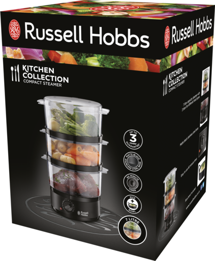 RUSSELL HOBBS Aparat za kuvanje na pari Compact Black 26530-56