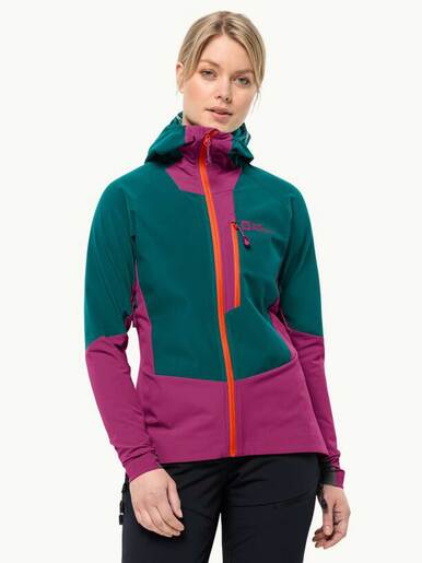 Ženska softshell jakna ALPSPITZE HOODY W