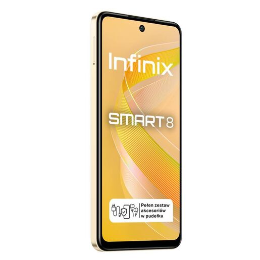 Infinix Smart 8 3GB + 64GB Shiny Gold, mobilni telefon
