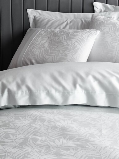 Dekordom Posteljina cb jakarli saten double - leaf mavi