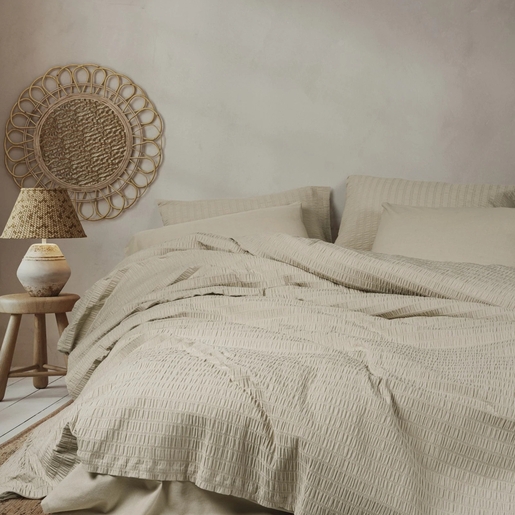 Dekordom Posteljina cb ranforce double - liny - sungai bej