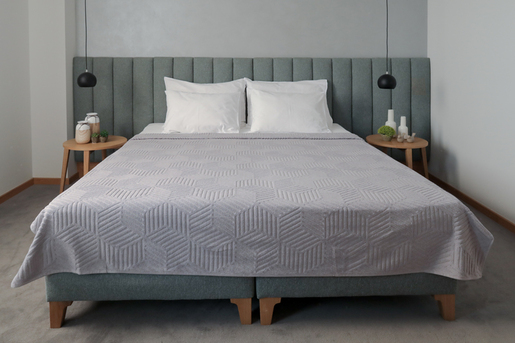 Dekordom Frotir prekrivač cube 145x200 - slate grey