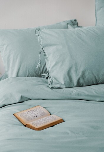 Dekordom Posteljina issimo popline double - natural fine - savanna mint