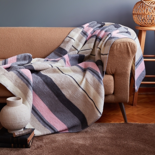 Dekordom Ćebe darcy 150x200 - etk22300-b - pink/grey