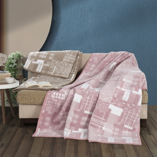 Dekordom Ćebe acrylic plus 150x200 - 24116-a - pink square