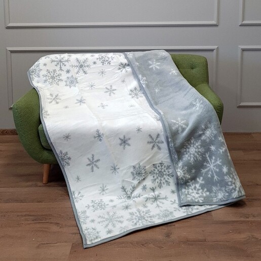 Dekordom Ćebe acrylic plus 150x200 sp3823a - grey snowflake