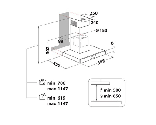 Whirlpool aspirator WHBS62FLTK