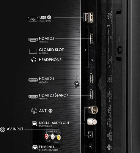 Hisense QLED TV 50" 50E7Q, 4K Ultra HD, VIDAA OS Smart TV, QLED Colour, AI 4K Upscaler, AI Smooth Motion, Dolby Vision Atmos