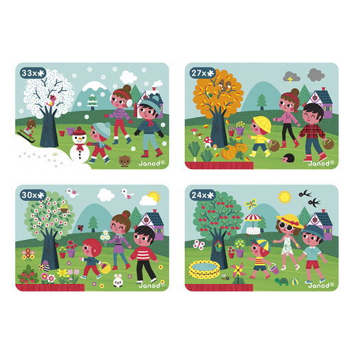 Janod Magnetna knjiga - 4 godisnja doba J02721