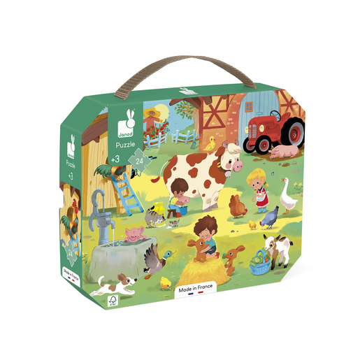 Janod Dan na farmi puzzle 24 kom J02603