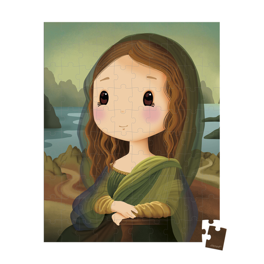 Janod Leonardo da vinci inspiracija puzzle 100 kom J02579