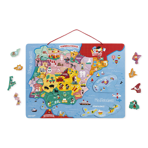 Janod Magnetna karta pirinejskog poluostrva J05478