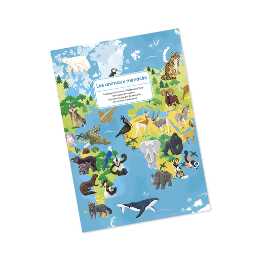 Janod Edu slagalica - ugrozene zivotinje - 200 kom J02676