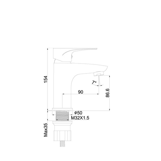 Aquabi EASY baterija za lavabo
