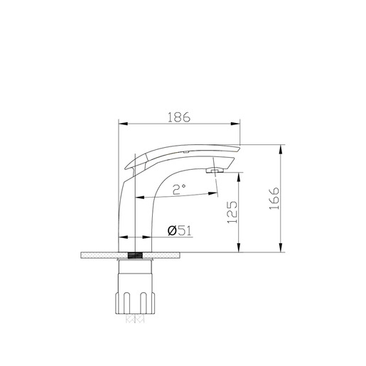 Aquabi PERFECT baterija za lavabo