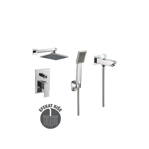 Aquabi Ugradni set tuša Rain Quadro