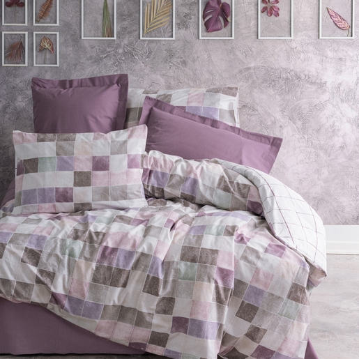 Dekordom Posteljina cb ranforce single 140x200 - minimal - maro