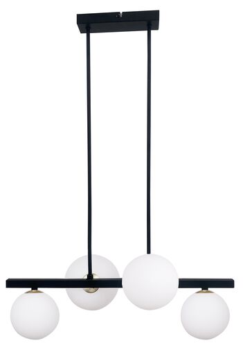 Kama Viseća Lampa Crno Zlatna 4x28W G9