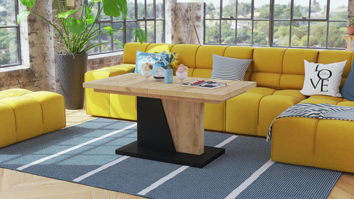 Multifunkcionalni Sto Noir Belo-Sivi 1644