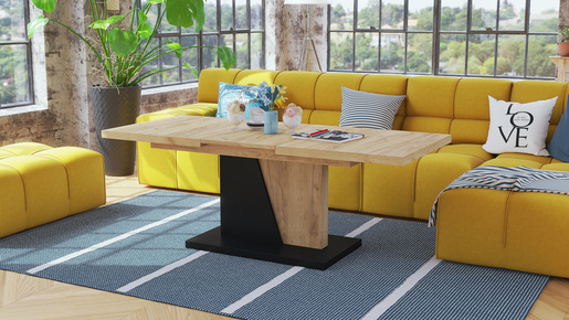 Multifunkcionalni Sto Noir Belo-Sivi 1644