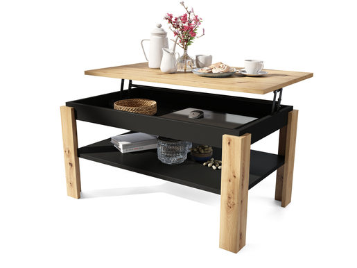 Multifunkcionalni Sto Asti Hrast Artisan Crni 1670