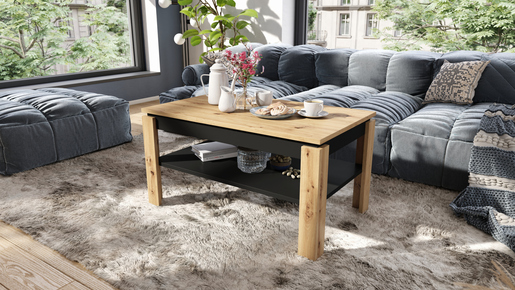 Multifunkcionalni Sto Asti Hrast Artisan Crni 1670