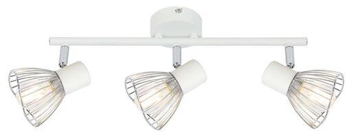 Fly Plafonska Lampa Bela Hrom 2 3x40W E14