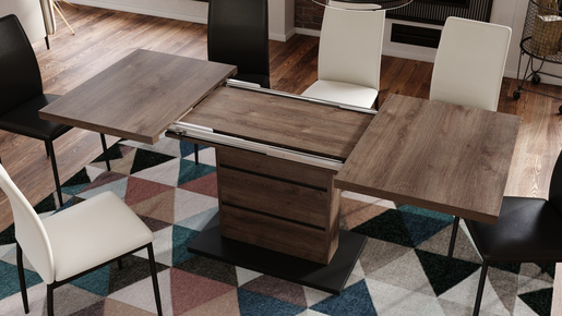 Piano Sto na Razvlačenje  Braon Hrast-Crni 1628